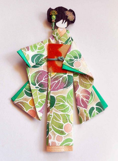 Japanese origami doll 1 | Hand-folded Japanese paper doll, 1… | Flickr Origami Doll, Asian Quilts, Origami Cards, Asian Cards, Origami Diagrams, Origami Dress, Japan Crafts, Japanese Origami, Seni Origami