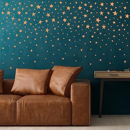 Amazon.com: A Room with Metallic Gold Vinyl Stars Wall Decals, Peel and Stick Celestial Sparkles Wall Stickers for Nursery Bedroom Livingroom Home Wall Art Decor : Baby Wall Stickers For Nursery, Gold Wall Decals, Stenciled Wall Decor, Dorm Door Decorations, Fabric Wall Decor, Star Wall Decals, Whimsical Home, Nursery Wall Stickers, Gold Vinyl