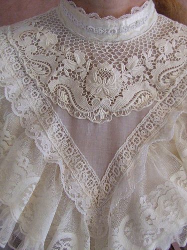 Gunne Sax Frilly Lace Victorian Styled Blouse 9 | Flickr - Photo Sharing! Pioneer Village, Victorian Blouse, Sax Dress, Victorian Lace, Victorian Clothing, Linens And Lace, Gunne Sax, Edwardian Fashion, Historical Dresses