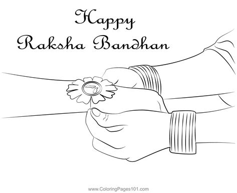 Happy Raksha Bandhan Coloring Page Poster On Raksha Bandhan, Rakha Bandhan Drawing, Raksha Bandhan Drawing Ideas Creative, Rakhshanda Drawing, Raksha Bandhan Drawing For Kids, Raksha Bandhan Drawing Pencil, Raksha Bandhan Sketch, Raksha Bandhan Bulletin Board Ideas, Raksha Bandhan Drawing Images