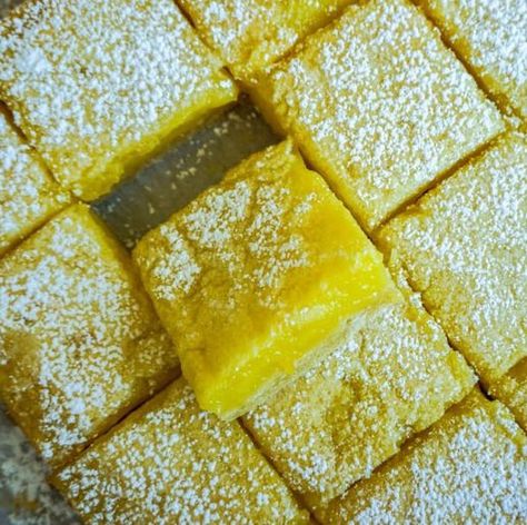 Chewy Lemon Bars, Mochi Bars, Lemon Mochi, Mochiko Flour, Tasty Pastry, Pastry Kitchen, Mochi Recipe, Mochi Cake, Tart Dough