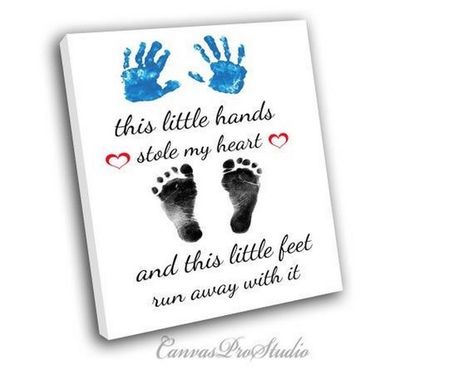 Footprints of Love: Baby Footprint Craft Ideas Baby Footprints Christmas, Baby Hand And Foot Prints, Baby Footprint Crafts, Baby Handprint Art, Baby Handprint Crafts, Baby Footprint Art, First Birthday Posters, Footprint Craft, Baby Art Projects