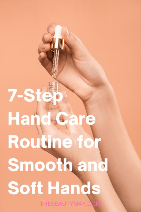 Are you looking for anti-aging and moisturizing hand care routine tips? Here you'll find a 7-step daily and weekly hand care routine for smooth and soft hands, and best anti-aging hand care tips and hand care products. Your hands will be baby-soft, even during the winter! #handbeauty #handcareproducts #handceroutine #handcaretips Hand Skin Care Routine, Anti Aging Body Care, Daily Hand Care Routine, Hand Care Products, Hand Care Routine Tips, Korean Hand Care Routine, Hand Care Tips, Hand Skin Care, Hand Masks