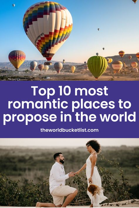 Thinking about proposing? Here are the ten most romantic places to propose in the world! Romantic Places To Propose, Romantic Places To Travel, Romantic Ways To Propose, Places To Propose, Proposal Spots, Best Places To Propose, West Coast Of Ireland, Places In Usa, Virtual Walk