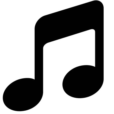 Music icon. The icon is a classic musical notation that one would find on a musical staff composition. In this case the musical note is an singular eighth note, also called a quaver. Music Notes Decorations, Cozy Winter Aesthetic, Music Sign, Synthesizer Music, Music Vector, Half Birthday Cakes, Music Clipart, Musical Notation, Logo Music