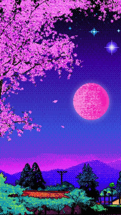 Cyberwave Wallpaper, Y2k Pixel Wallpaper, Pixel Art Japanese, 90s Anime Aesthetic, Pixel Art Wallpaper, Japanese 90s, Genos Wallpaper, Vaporwave Wallpaper, Pixel Art Background