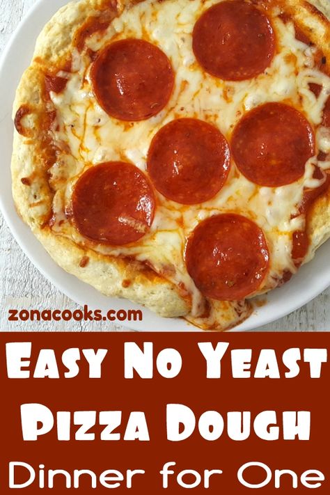 Pizza Dough For One, Yeast Pizza Dough, No Rise Pizza Dough, Pizza Dough Recipe Quick, Lazy Recipes, Quick Pizza Dough, Easy Pizza Crust, No Yeast Pizza Dough, Best Pizza Dough Recipe