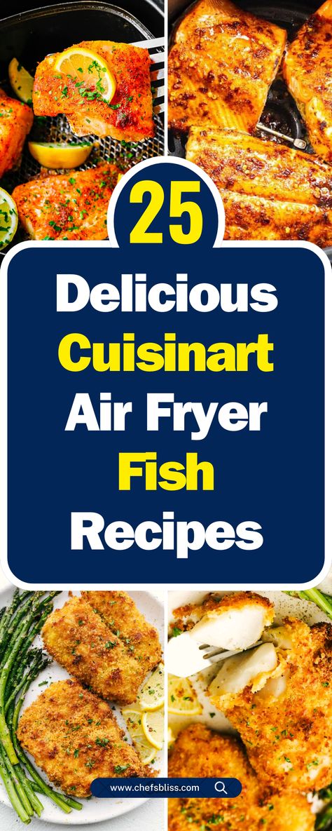 25+ Healthy Cuisinart Air Fryer Fish Recipes You Can’t Resist! Crab Air Fryer Recipes, Cook Fish In Air Fryer, Mahi Air Fryer Recipe, Cuisinart Air Fryer Recipes, Air Fried Fish Recipes, Air Fry Fish Recipe, Fish In Air Fryer, Cuisinart Air Fryer, Air Fried Fish