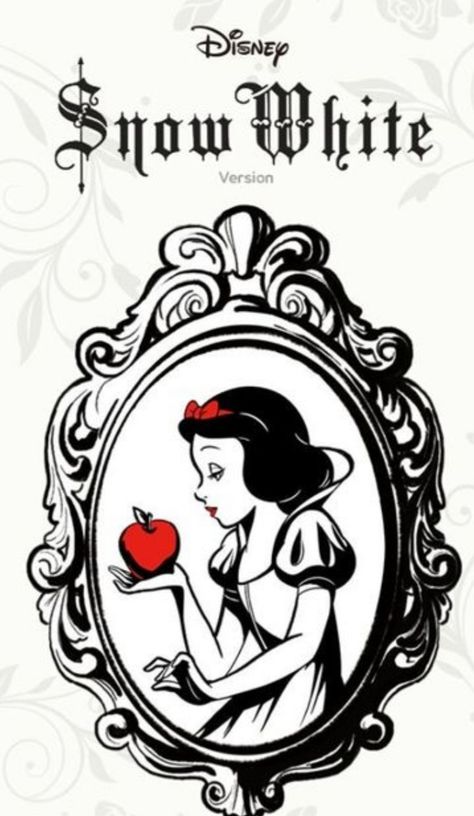 Snow White Tattoos, Disney Svgs, Dark Snow, Snow White Movie, Silhouette Disney, Disney Princess Pocahontas, Vintage Disney Princess, Disney Lines, Disney Canvas