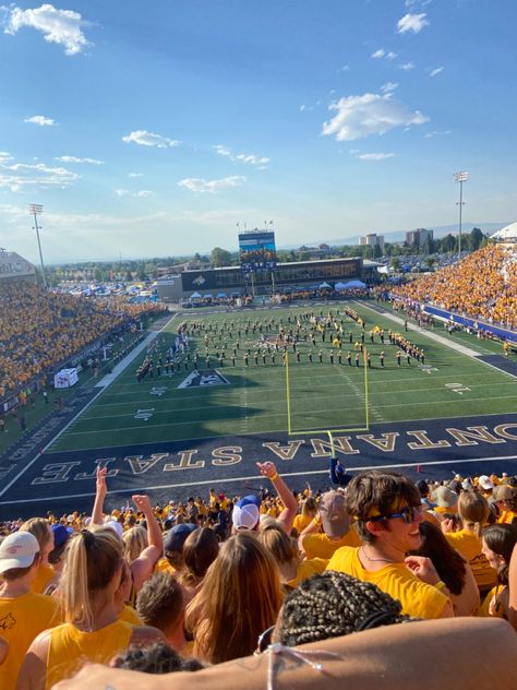 Montana State University Bozeman, Montana State University Aesthetic, Montana University, Montana Aesthetic, Beach College, Msu Football, Montana Living, Devney Perry, Western Things