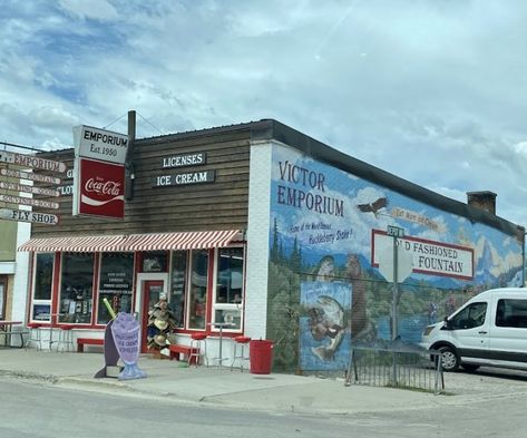 Huckleberry Milkshake, Huckleberry Ice Cream, Victor Idaho, Explore Idaho, Wyoming State, Scenic Road Trip, Bike Rides, Fly Shop, Mountain Travel