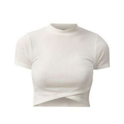 white crop top. Pakaian Crop Top, Png Clothes, Clothes Png, Outfit Png, Aesthetic Shirts, White Crop, White Crop Top, Kpop Outfits, Korean Outfits