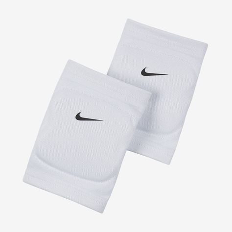 Nike Volleyball Knee Pads, White Knee Pads, Nike Knee Pads, Volleyball Fits, Nike Volleyball Shoes, School Volleyball, Volleyball Gear, Nike Volleyball, Volleyball Knee Pads