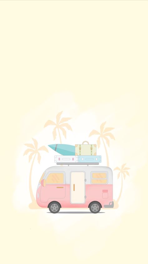 Cute Beach Wallpapers Cartoon, Summer Drawing Wallpaper, Summer Watch Faces, Beach Wallpaper Cartoon, Summer Cartoon Aesthetic, Cute Summer Phone Wallpapers, Summer Backgrounds Ipad, Summer Aesthetic Cartoon, Cute Wallpapers For Summer