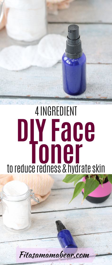 Diy Face Skin Care, Diy Toner Face, Diy Face Mist, Diy Skin Toner, Redness On Face, Natural Face Toner, Diy Toner, Natural Toner, Losing 40 Pounds