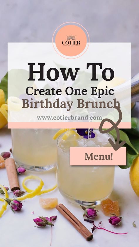 Mimosa Brunch Birthday Party, Essen, Brunch Ladies Party, Theme Brunch Ideas Birthday Parties, Sunday Brunch Birthday Ideas, Cake For Brunch Party, Themed Brunch Ideas Birthday Parties, Brunch Entertainment Ideas, Birthday Brunch Ideas For Women At Home