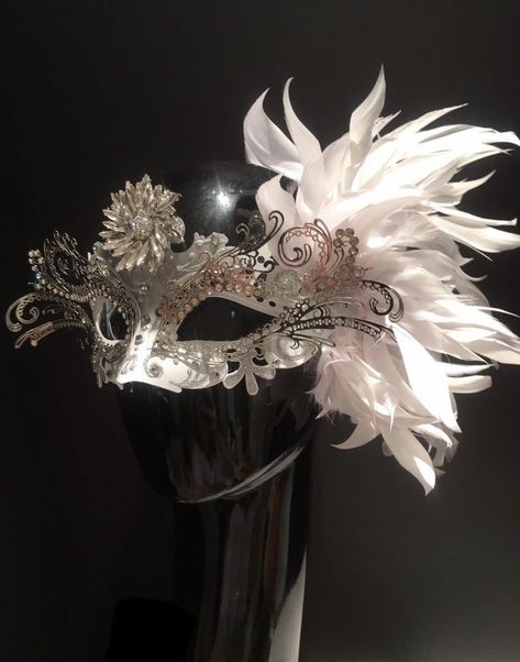 Masquerade Aesthetic, White Masquerade Mask, New Years Eve Celebration, Masquerade Prom, Masquerade Outfit, The Mask Costume, Masquerade Ball Mask, Masquerade Theme, Ball Aesthetic