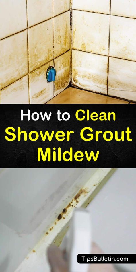 How To Clean Mold And Mildew From Shower Grout, What To Use To Clean Shower Tile, Best Way To Clean Shower Grout, Cleaning Mildew In Shower Grout, Shower Mildew Remover Diy, Clean Bathroom Tile Showers, How To Clean Moldy Shower Tile, Cleaning Moldy Shower Grout, How To Clean Mildew In Shower Grout