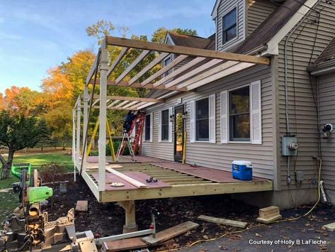 Covered Porch Ranch House, Flat Front Porch Roof, Front Porch Low Pitch Roof, Flat Roof Front Porch Ideas, Flat Roof Screened In Porch, Front Porch Roof Extension Ideas, Shed Style Porch Roof, Flat Porch Roof, Flat Roof Porch Ideas