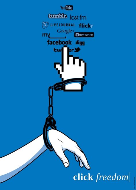 A poster on the problem of Social Media Addiction. Social Cause Poster, Social Media Problems, Satirical Illustrations, Social Media Art, Publicidad Creativa, Social Problem, Humor Grafico, Creative Advertising, Digital Technology