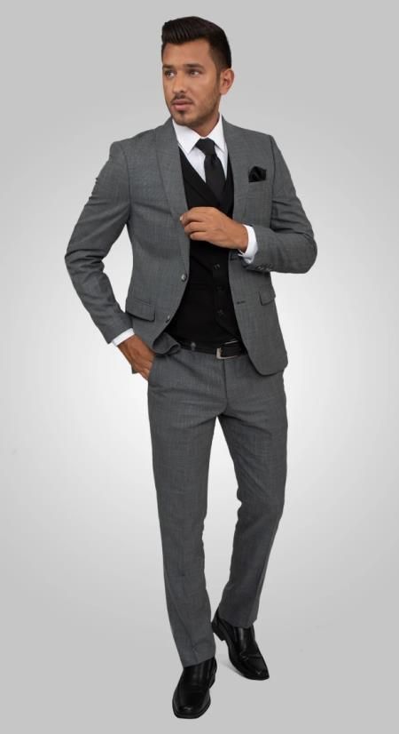 Shop 36 top charcoal suit vest and earn Cash Back all in one place. Also set Sale Alerts and shop Exclusive Offers only on MensUSA. Gray Vest Outfit For Men, Black Suit Grey Vest, Charcoal Suit Men, Grey Suit Black Shirt, Charcoal Black Suit, Black And Grey Suit, Mens Grey Suit, Mens Vest Tops, Grey Check Suit