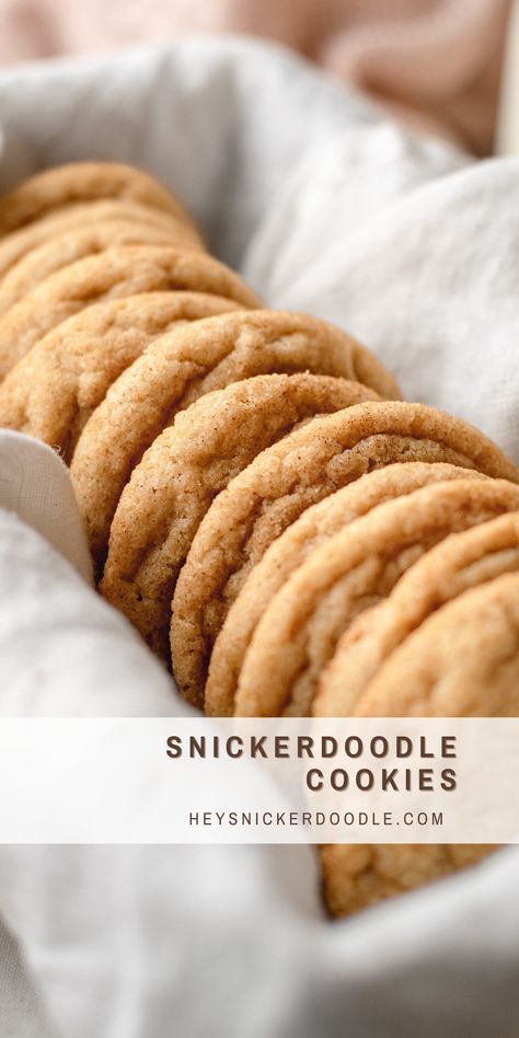 The only Snickerdoodle recipe you need is right here! These Snickerdoodles without cream of tartar have perfect crisp edges and are chewy in the middle, which is the ultimate texture combination for a cookie! These Snickerdoodles are simple to make and quick to bake! Great American Cookie Snickerdoodle Recipe, Snickerdoodle No Cream Of Tartar, Snickerdoodle Cookies Recipe Without Cream Of Tartar, Chewy Snickerdoodle Cookies Recipes, Snickerdoodle Cookies Without Tartar, Sneakerdoodle Cookie Recipe, Snickerdoodles No Cream Of Tartar, Snickerdoodle Cookies No Cream Of Tartar, Sinkerdoodle Cookies