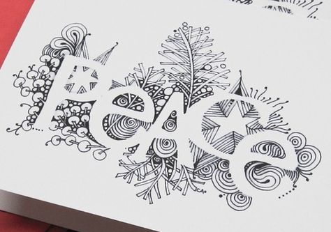 Blank Zentangle Templates, Word Art Design Creative, Peace Lettering, Zentangle Examples, Zentangle Letters, Animals Together, Doodle Art Letters, Boho Art Drawings, Mandala Art Therapy