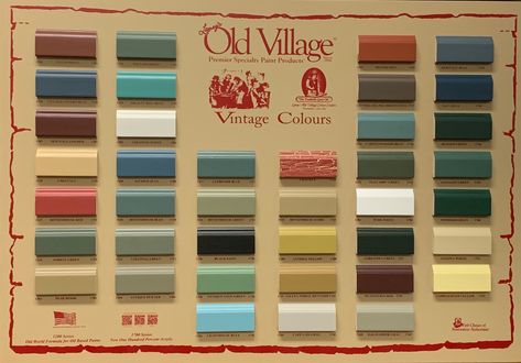 Old Village Products for you! Check it out! Bet you didn’t know we made all of these! Old Village Paint, Historic Colours, Paint Store, Paint Color Chart, Historic Restoration, Old Village, House Paint Interior, Antiquing Glaze, Earth Pigments