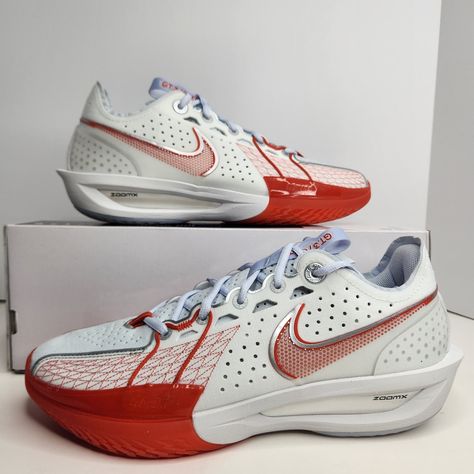 Nike Gt Cut 3 Size 9.5 Men Summit White/Metallic Silver Sku: Dv2913-101 100% Authentic Brand New With Box (Box Is Missing Lid) Any Questions? Make Sure To Ask Price Firm Nike Gt Cut, Basketball Shoes Kyrie, Mens Basketball, White Nikes, Nice Shoes, Basketball Shoes, Nike Men, Nike Shoes, Metallic Silver