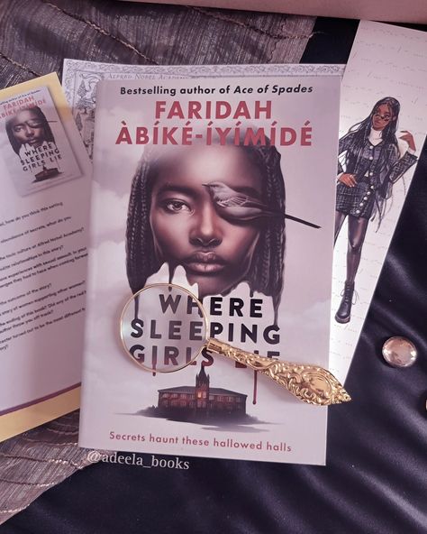 📚ೃ࿔ #AdeelaBookstagram ─── · · · · ✦ ❛ Where Sleeping Girls Lie by Faridah Àbíké-Íyímídé ❜ 4.0 stars ⭐️ [PR COPY] Tropes: - prestigious boarding school with secrets - entitled rich kids - dark mystery - young adult - lgbtq+ characters note: check TWs 🤎 The book is indeed gripping,mysterious,dark and twisty. It made the perfect YA dark academia mystery that leaves you wanting to find out more and anticipating what might transpire next. I enjoyed the characters the author created and ... Where Sleeping Girls Lie, Dark Academia Mystery, Lgbtq Characters, Alfred Nobel, Girls Secrets, Book Photos, Dark And Twisty, Recommended Books, Recommended Books To Read