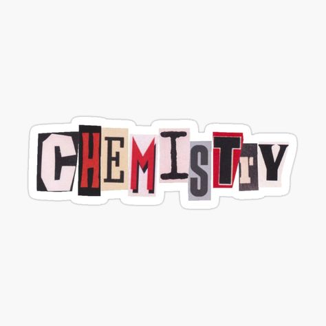 Cute Chemistry Stickers, Notebook Label Ideas, Chemistry Header, Chemistry Stickers Aesthetic, Chemistry Stickers Printable, Chemistry Notebook Cover Ideas, Chemistry Stickers, Subject Stickers, School Labels Printables