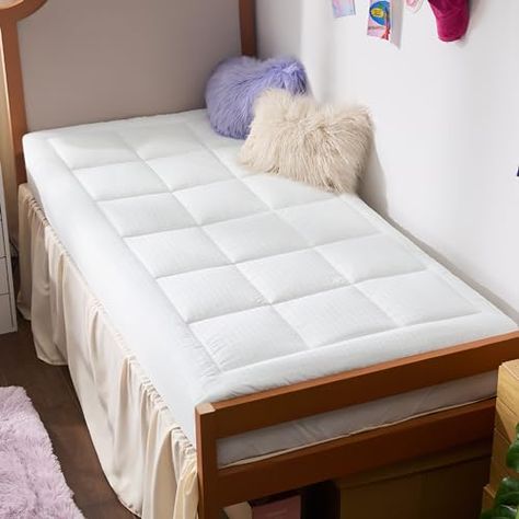 Deal of the day: Bedsure Twin XL Mattress Pad Dorm Bedding - Cotton Mattress Topper for College Dorm, Quilted Mattress Cover, Deep Pocket Fits 8"-21" Mattresses, Dorm Room Essentials, Extra Long Twin Pillow Top, White Dorm Mattress Topper, Twin Pillow, Twin Xl Mattress, Cotton Mattress, Mattress Cover, Dorm Room Essentials, Bedding Essentials, Mattress Pads, Twin Mattress