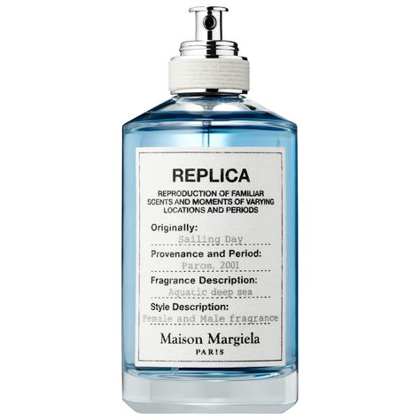 Replica Sailing Day, Maison Margiela Perfume, Replica Perfume, Maison Margiela Replica, Sailing Day, Margiela Replica, Blue Perfume, Marc Jacobs Daisy, Spicy Fragrance