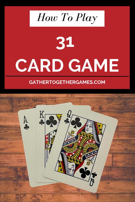 Ready to master a classic card game? Discover how to play 31 with our ultimate guide! 

Learn the rules and tips to win every round. 

Perfect for game nights and family gatherings, this blog post breaks down everything you need to know to become a 31 pro. 

Click through to read the full guide and start playing today!  

#CardGames #GameNight #31CardGame #HowToPlay31 #FamilyFun 31 Card Game Rules, Card Game Party Ideas, Easy Card Games For Seniors, Card Games For Groups, Diy Card Games, Duo Activities, 31 Card Game, Two Person Card Games, 2 Player Card Games