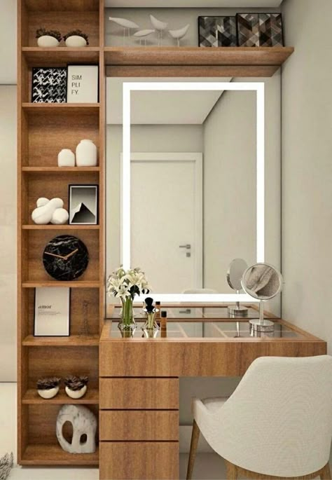 Dress Table Design, Dressing Table Ideas Bedroom, Aesthetic Dressing Table, Dressing Table Design Bedrooms, Dressing Table Aesthetic, Dressing Table Black, Vanity Ideas Bedroom, Clean Apartment, Wallpaper Clean