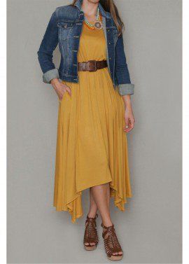 Mustard Yellow Dress Outfit, Classy Modest Dresses, Mustard Yellow Outfit, Yellow Dress Outfit, Maxi Dress Outfit Fall, Mustard Colored Dress, Mustard Yellow Dress, Fruit Fashion, Mustard Dress