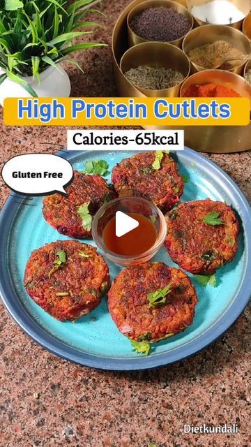 Smriti । Nutritionist on Instagram: "High protein, low calorie vegetable cutlets.Made from a blend of wholesome ingredients such as soya, vegetables, herbs, and spices. A single cutlet gives 65 calories and 5.3gm proteins. Best recipe for weight loss.  Serving-8 cutlets  Ingredients  1.      Soya Granules-50gm 2.      Cauliflower-200gm 3.      Besan-25gm 4.      French beans-30gm 5.      Beetroot-80gm 6.      Potato-100gm 7.      Onion-80gm 8.      Coriander Leaves-Handful 9.      Green chili- as per taste 10.   Cumin seeds-1 tsp 11.   Coriander powder- 1 tsp 12.   Salt-as per taste 13.   Red chili powder- as per taste 14.   Oil-1tsp 15.   Green peas-20gm  Method  1.      Wash and steam, cauliflower, French beans, green peas, beetroot, and potato. 2.      Once it cooked mash it. 3.      In Indian Protein Recipes, Veg High Protein Recipes, Vegetable Cutlet, Vegetable Cutlets Recipes, Soya Bean Recipes, Less Calories Food Recipes Indian, Soya Granules Recipes, Soya Cutlets Recipe, Soya Protein Recipes