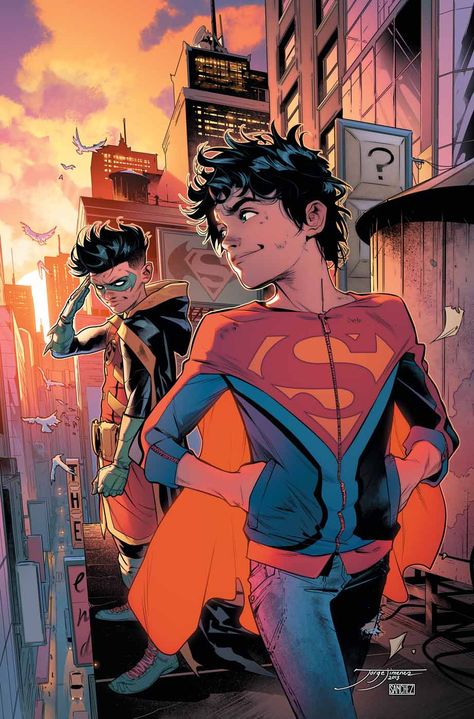 DC Comics Cancels Super Sons With #16 - And Where Is Supergirl? - Bleeding Cool News And Rumors Art Dc Comics, Super Sons, Robin Dc, Comics Anime, Dc Comics Heroes, Univers Dc, Grant Gustin, Batman Comic Art, Dc Comics Artwork