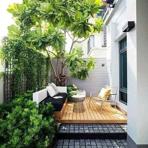 Small Backyard Garden Design, Design Per Patio, Small Courtyard Gardens, Small Terrace, Small Backyard Gardens, Small Courtyards, Cottage Gardens, Backyard Garden Design, Small Backyard Patio