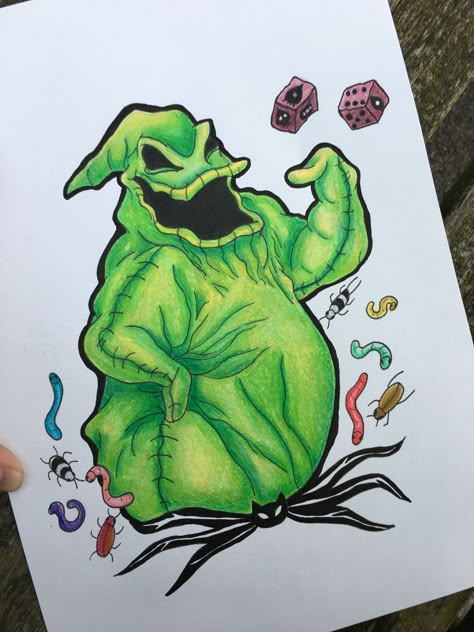 Oogey Boogey Drawing, Oggy Boggy Nightmare Before Christmas, Oogie Boogie Art, Oogie Boogie Drawing, Oogie Boogie Tattoo, Scarecrow Drawing, Coffin Shelves, Sonic Shoes, Nightmare Before Christmas Pictures