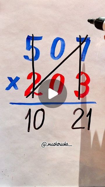 Ankita Bhatia on Instagram: "Multiplication Hack 😎/Multiplication of 3 Digit numbers having 0 inbetween 💯👍   #mathtricks #mathematics #multiplicationtricks" 3 Digit Multiplication Tricks, Math Hacks Multiplication Tricks, Multiplication Hacks, 3 Digit Multiplication Worksheets, Math Tricks Hacks, Math Tricks For Kids, Teaching Aids For Maths, Mathematics Tricks, Multiplication Drills