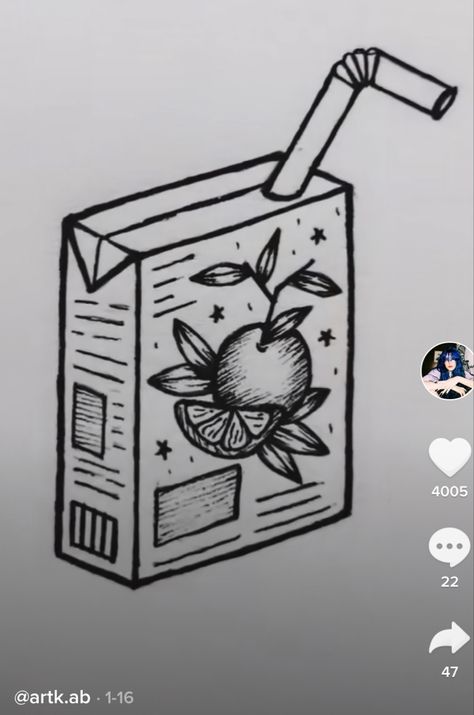 Apple Juice Box Tattoo, Apple Juice Tattoo, Juice Carton Tattoo, Orange Juice Box Tattoo, Sugar Cube Tattoo, Orange Juice Carton Tattoo, Juicebox Drawing, Orange Juice Noah Kahan Tattoo, Orange Juice Tattoo Noah Kahan