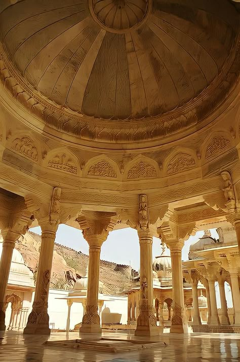 Castle Aesthetic, Fotografi Digital, Gold Aesthetic, Yellow Aesthetic, Ancient Architecture, Beige Aesthetic, Alam Yang Indah, Beautiful Architecture, Incredible India