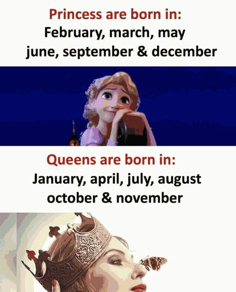 I’m a queen then. April baby! Dates, Queen