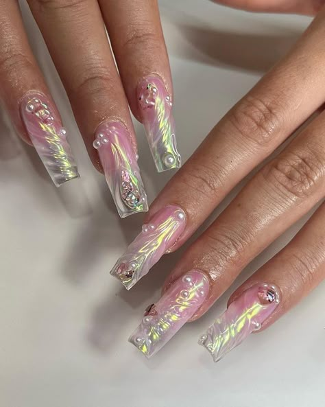 Mermaid Summer, Henna Nails, Nail Goals, Glitter Gel Nails, Mermaid Nails, Classic Nails, Short Square Acrylic Nails, Nice Nails, Dope Nail Designs