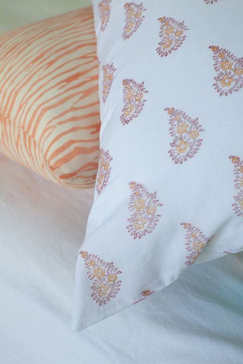 Pillowcases | Kerry Cassill - Luxury Indian printed Bedding and Apparel Kerry Cassill, Indian Bedding, Printed Bedding, Beauty Gift Card, Home Bedding, Indian Prints, Indian Block Print, Different Seasons, Hand Applique