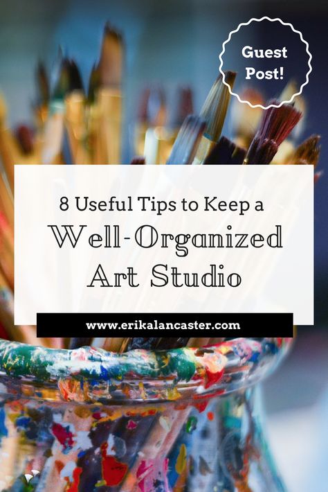 Home Art Studios, Art Studio Storage, Small Art Studio, Organization Closet, Art Studio Space, Art Studio Organization, Art Supplies Storage, Art Studio Room, Art Studio Design