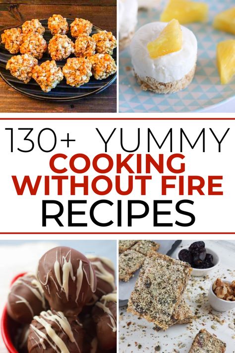 Cooking With Fire Recipes, Ideas For Cooking Without Fire, Fireless Cooking Desserts, No Fire Recipes, Dessert Recipes Without Fire, Easy Unique Recipes, Cooking Without Fire Ideas, Non Fire Cooking Recipes For Kids, Fire Less Cooking Recipes