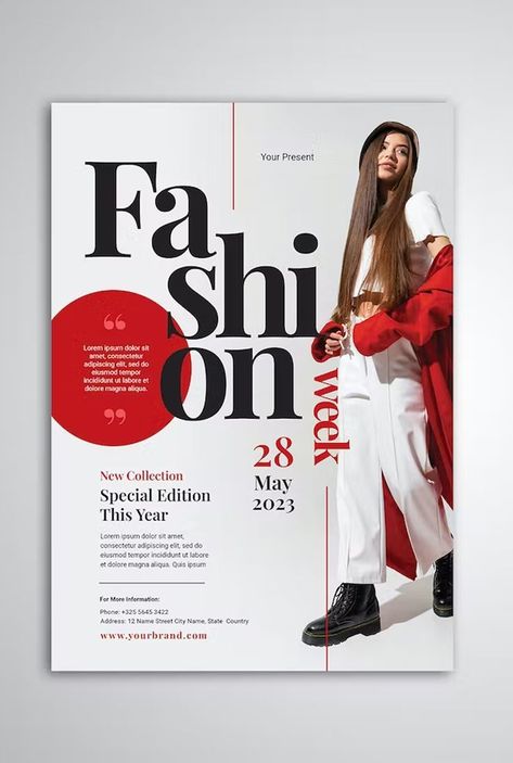 Fashion Design Poster Ideas, Cover Majalah Fashion, Creative Flyers Design, Fashion Magazine Layout Design Creative, Model Poster Design, Flayer Designs Ideas, Fashion Poster Design Graphics, Magazine Cover Design Creative, Fashion Event Poster