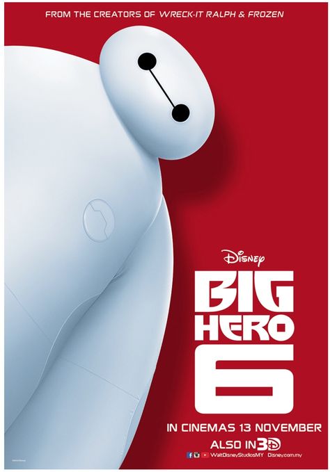 Movie poster Disney Animation, Walt Disney, Hero 6 Movie, Walt Disney Animation, Animation Movie, Hero 6, Big Hero 6, Big Hero, Movie Poster